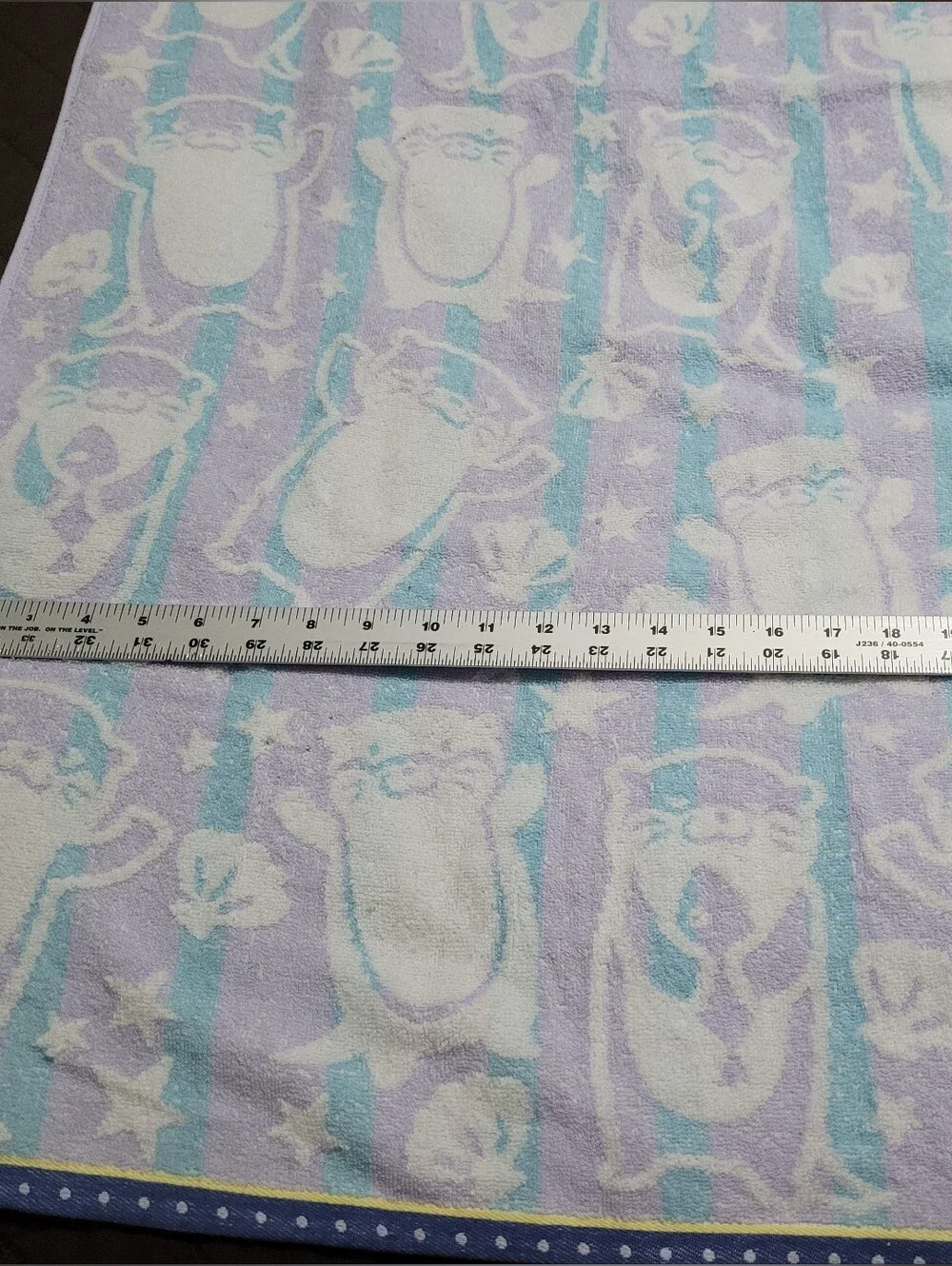 FRIENDS Pastel Penguin Bath Towel - Light Purple & Aqua